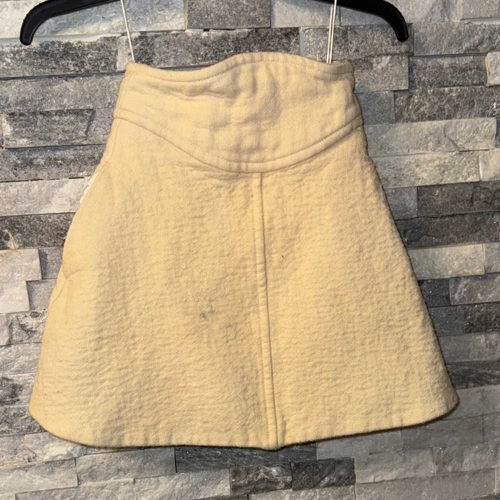 Carven 34 Cream A-Line Women's Skirt